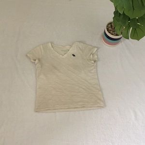 Girls Abercrombie white T-shirt